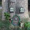 Miniature Fairy Gnome Door Window Lamp For Trees Yard Art Garden Sculpture Decor